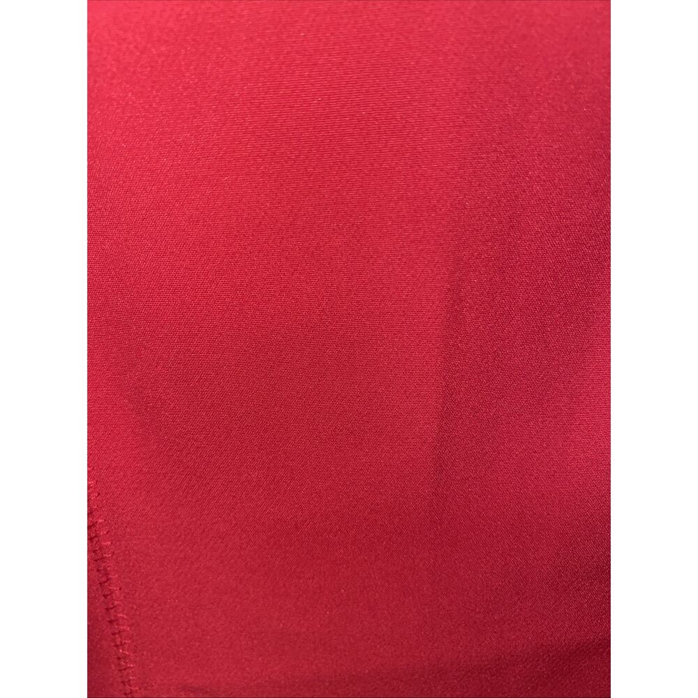 Leslie Faye Dress 12 Large Red Pink Fit& Flare Aline Sleeveless Poly Blend - Picture 9 of 10